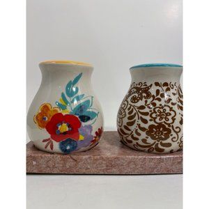 Pioneer Woman Flea Market Design Salt And Pepper Shaker Set/ New in Box